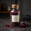Georgia Rose Hibiscus Berry Black Tea in a glass jar
